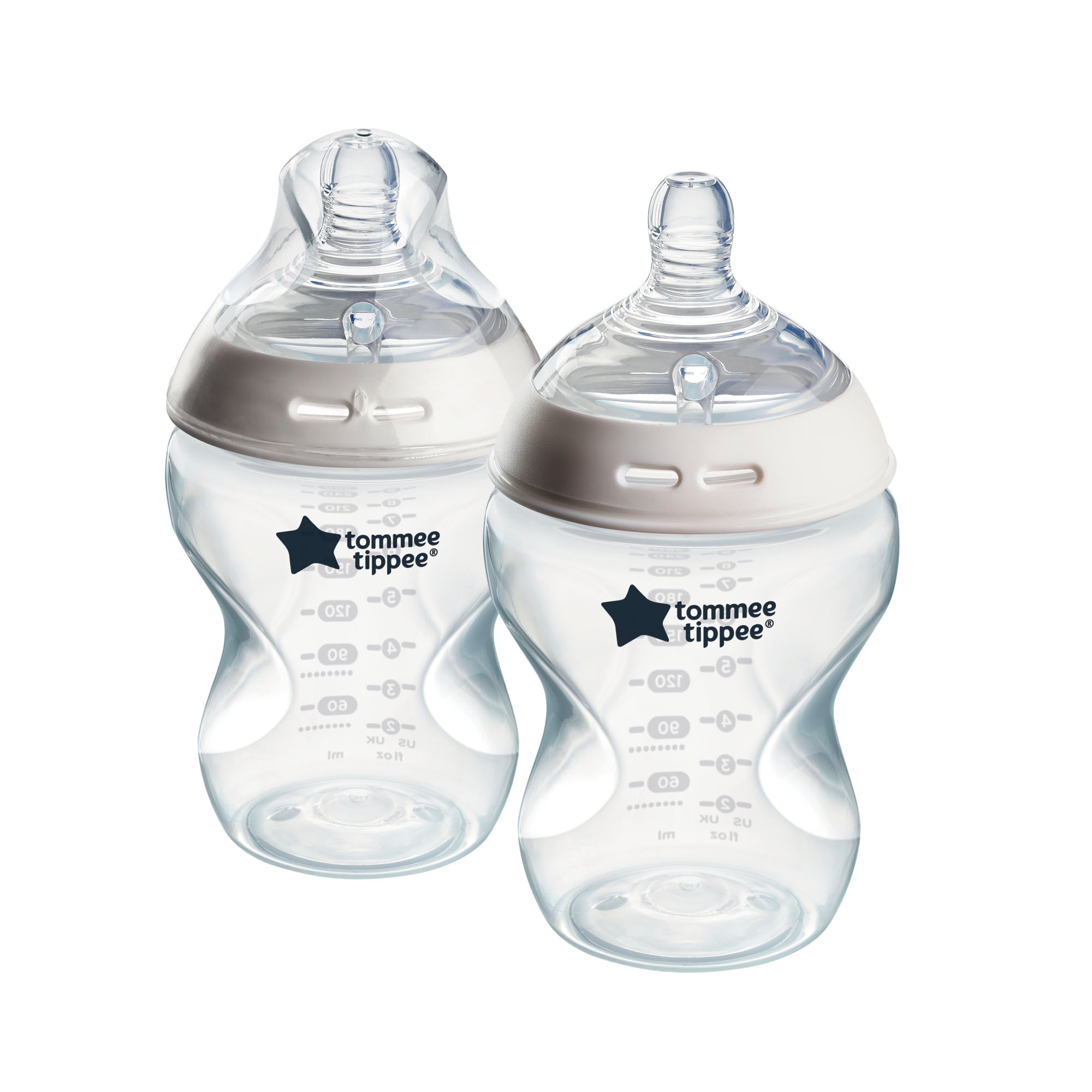 Tommee Tippee Natural Start Samosterilizační Kojenecká Lahev s ANTI-COLIC savičkou Pomalý Průtok 260 ml 0m+, 2 ks