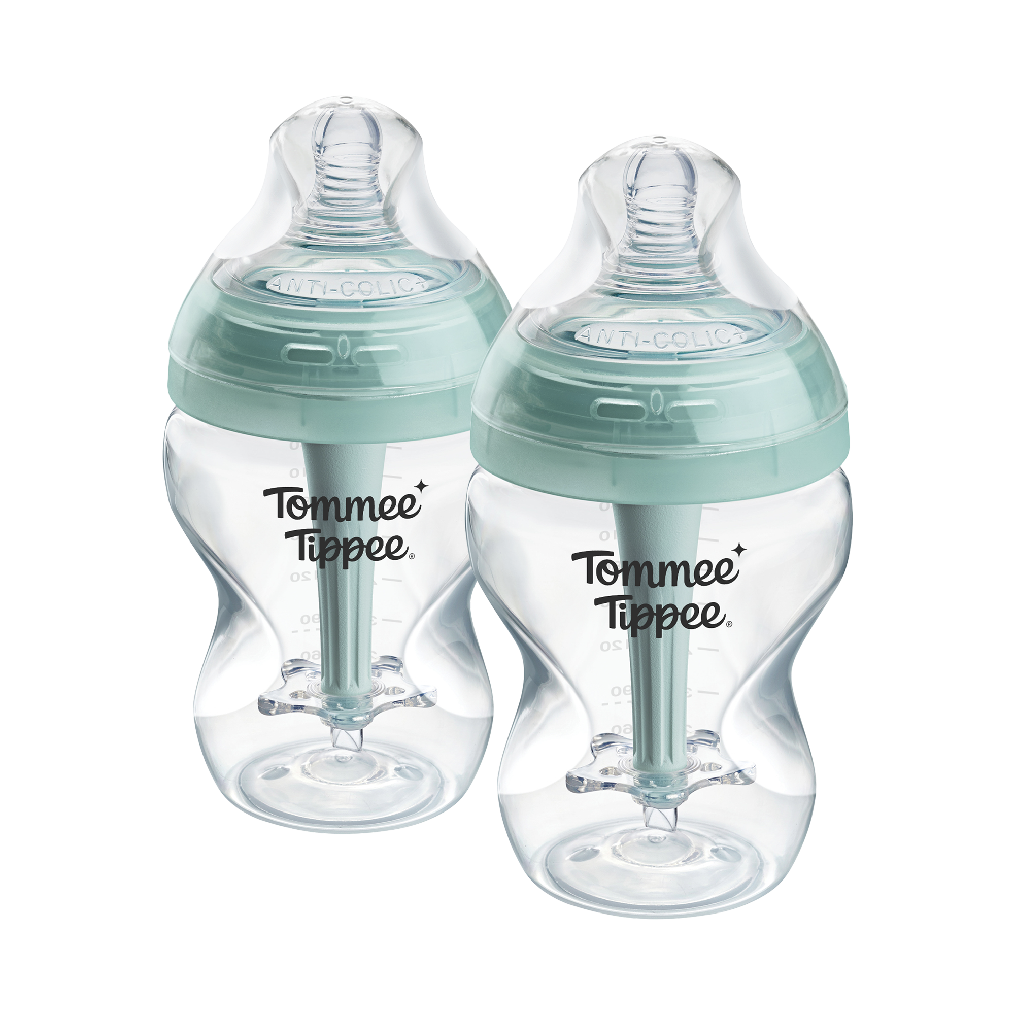 Tommee Tippee ADVANCED ANTI-COLIC Samosterilizační Kojenecká Lahev Pomalý Průtok 260 ml 0m+, 2 ks