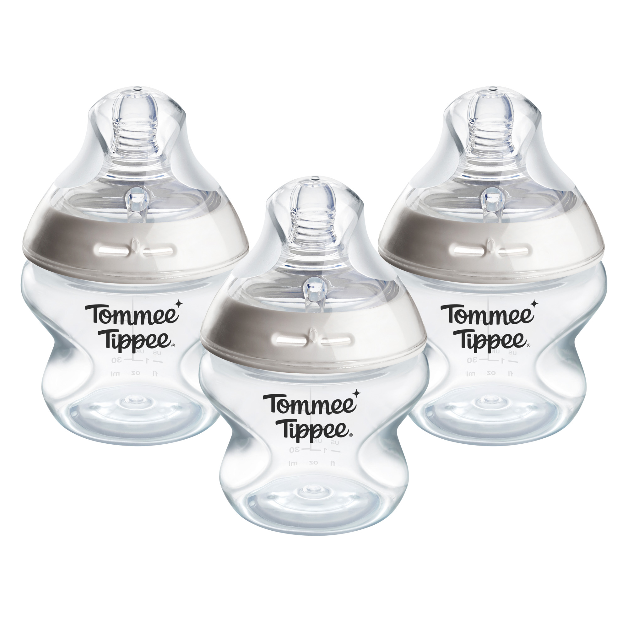 Tommee Tippee Natural Start Samosterilizační Kojenecká Lahev s ANTI-COLIC savičkou Pomalý Průtok 150 ml 0m+, 3 ks