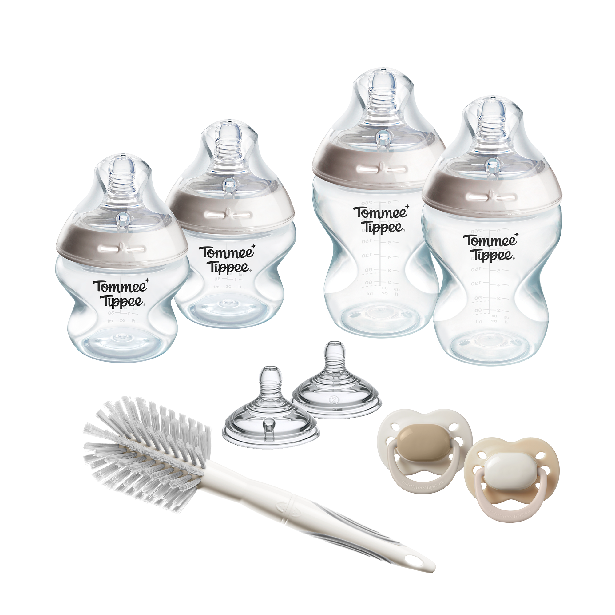 Tommee Tippee Natural Start ANTI-COLIC Novorozenecký Starter Kit Samosterilizačních lahviček, 0m+, Bílá